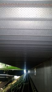 Top two rows obstructed by metal mesh. Also, metal mesh behind them will distort the signal.